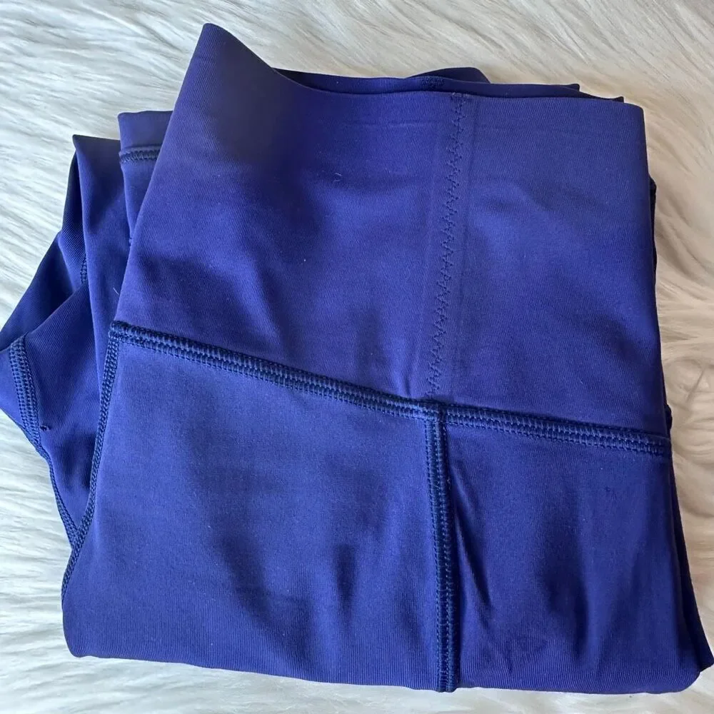 Lululemon Fast As Light Crop Emperor Blue Size 6